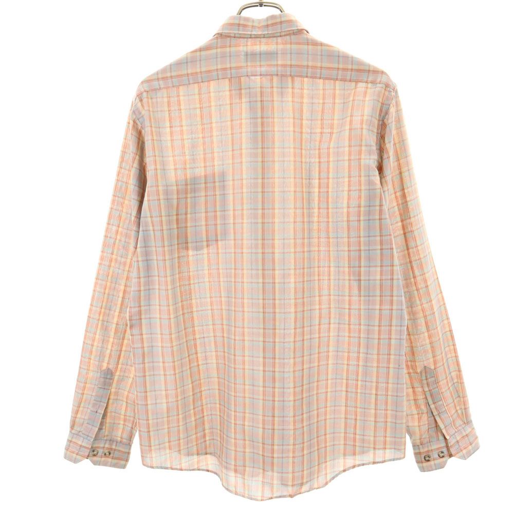 Levi's リーバイス 80s ヴィンテージ チェック 長袖 ボタンダウンシャツ L レッド系 メンズ