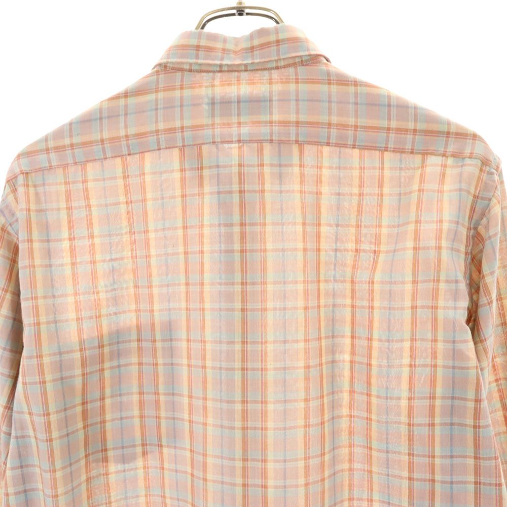 Levi's リーバイス 80s ヴィンテージ チェック 長袖 ボタンダウンシャツ L レッド系 メンズ