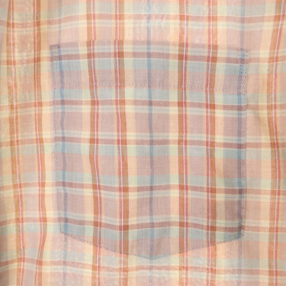 Levi's リーバイス 80s ヴィンテージ チェック 長袖 ボタンダウンシャツ L レッド系 メンズ