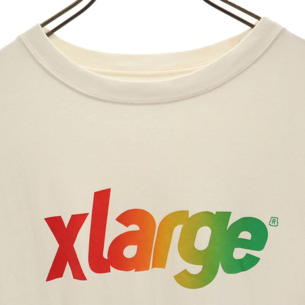 XLARGE エクストララージ プリント 半袖 Tシャツ L ホワイト系 メンズ
