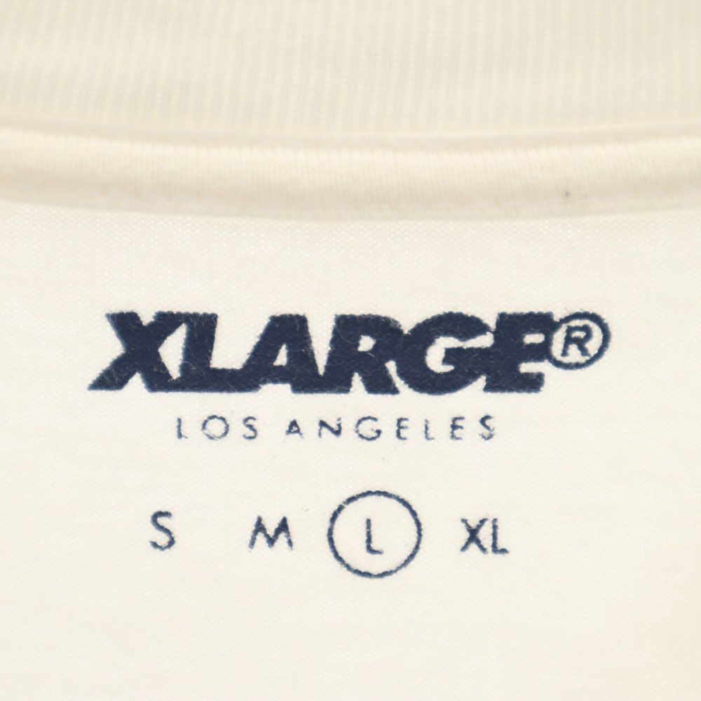 XLARGE エクストララージ プリント 半袖 Tシャツ L ホワイト系 メンズ