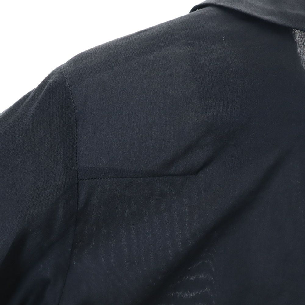 Y's for living ワイズフォーリビング 日本製 長袖 ブラウス ネイビー シャツ レディース