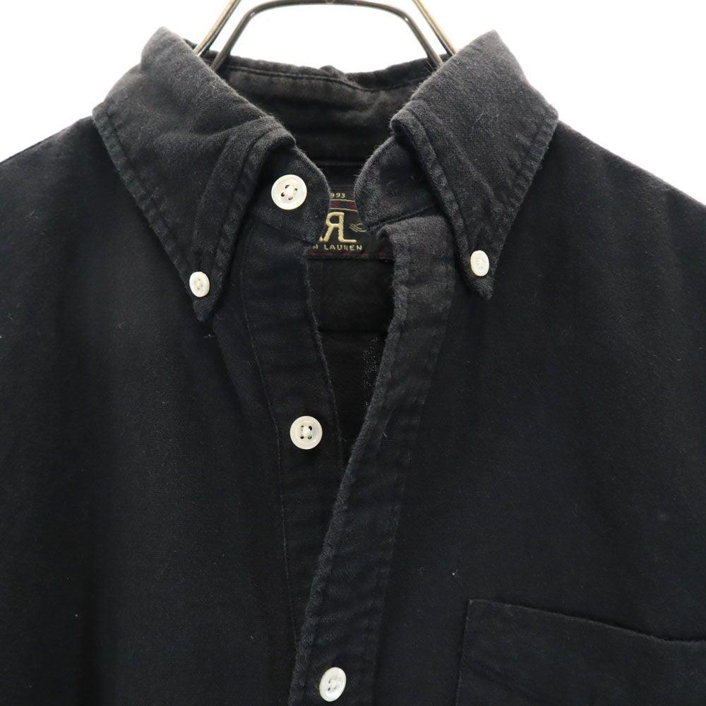 RRL ダブルアールエル 長袖 ボタンダウンシャツ XS ブラック Ralph Lauren ラルフローレン メンズ
