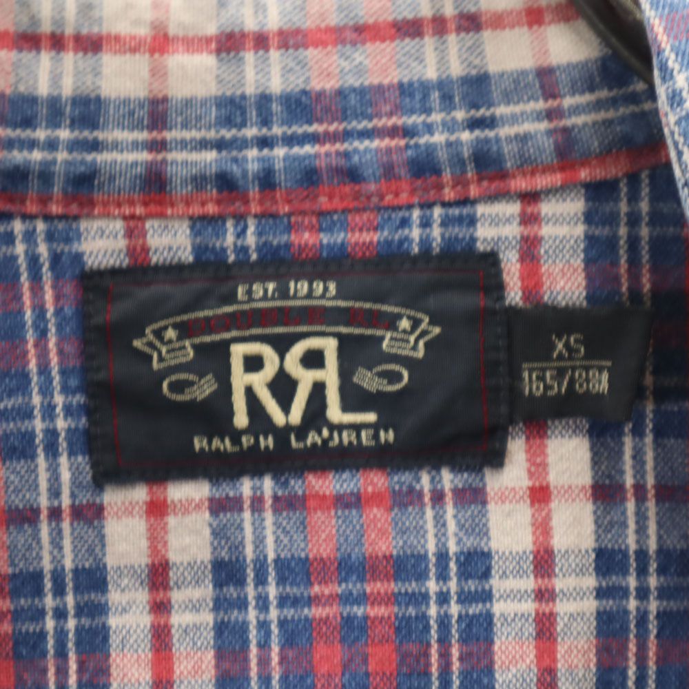 RRL ダブルアールエル 長袖 チェックシャツ XS レッド 他 Ralph Lauren ラルフローレン メンズ