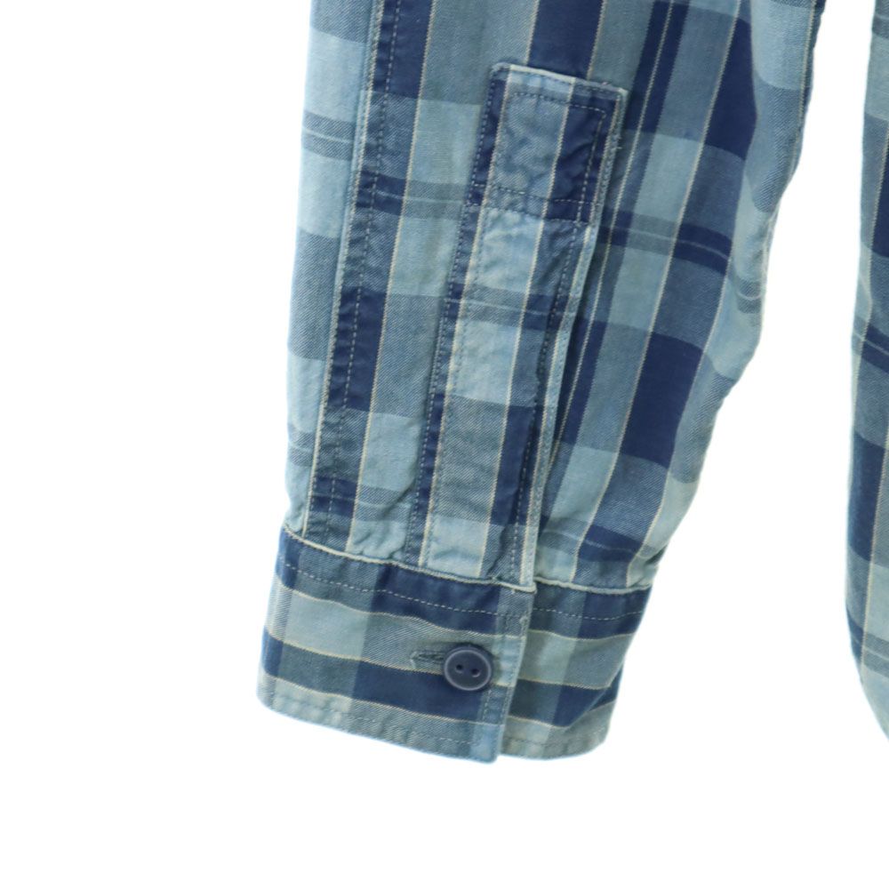 RRL ダブルアールエル 長袖 チェックシャツ XS ネイビー 他 Ralph Lauren ラルフローレン メンズ