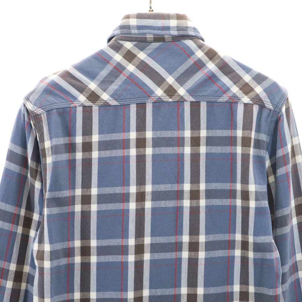 ダブルアールエル チェック柄 長袖 ネルシャツ XS ネイビー 他 RRL Ralph Lauren ラルフローレン メンズ