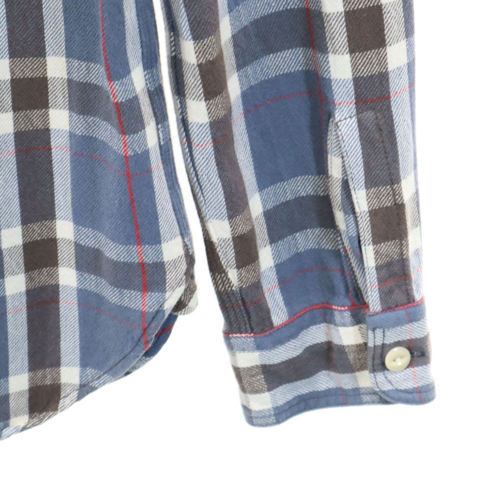 ダブルアールエル チェック柄 長袖 ネルシャツ XS ネイビー 他 RRL Ralph Lauren ラルフローレン メンズ