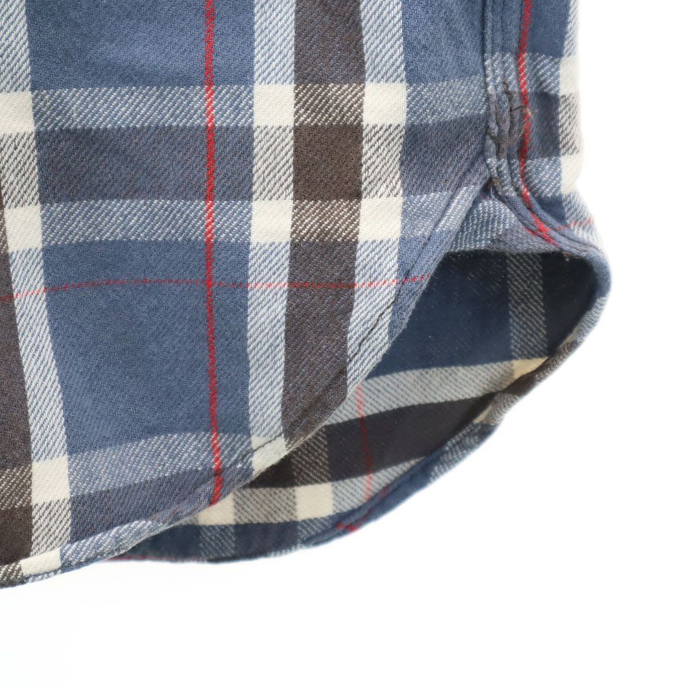 ダブルアールエル チェック柄 長袖 ネルシャツ XS ネイビー 他 RRL Ralph Lauren ラルフローレン メンズ