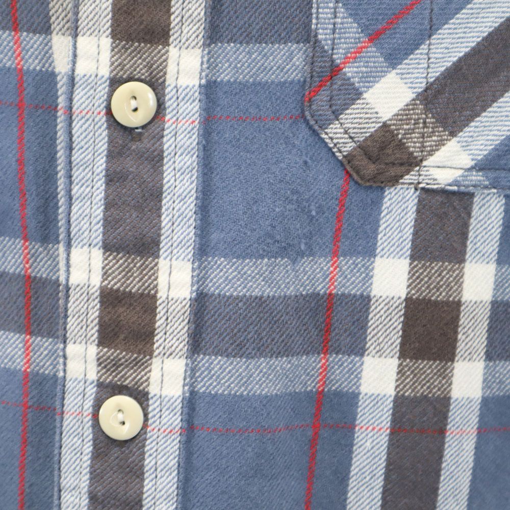 ダブルアールエル チェック柄 長袖 ネルシャツ XS ネイビー 他 RRL Ralph Lauren ラルフローレン メンズ