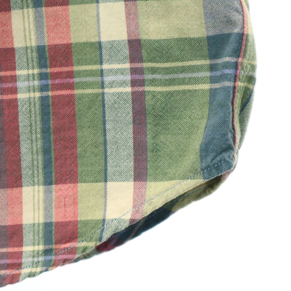 ダブルアールエル 長袖 チェックシャツ XS グリーン 他 RRL Ralph Lauren ラルフローレン メンズ