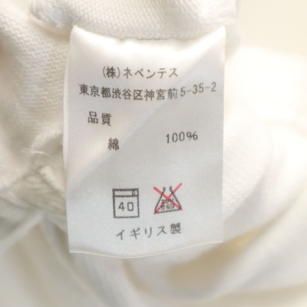 サウスツーウエストエイト イギリス製 長袖 ポロシャツ 32 ホワイト メンズ