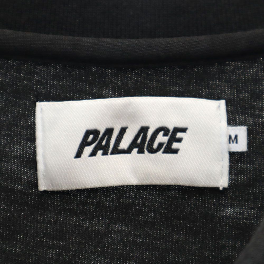 PALACE パレス 長袖 ポロシャツ M ブラック メンズ