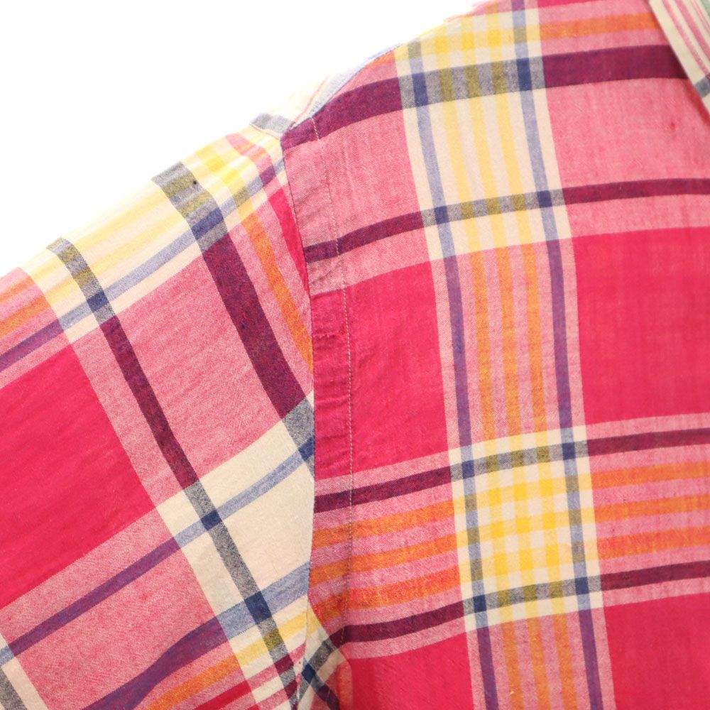 POLO COUNTRY ポロカントリー 80s 90s オールド チェック柄 長袖 ボタンダウンシャツ M マゼンタ 他 Ralph Lauren ラルフローレン メンズ