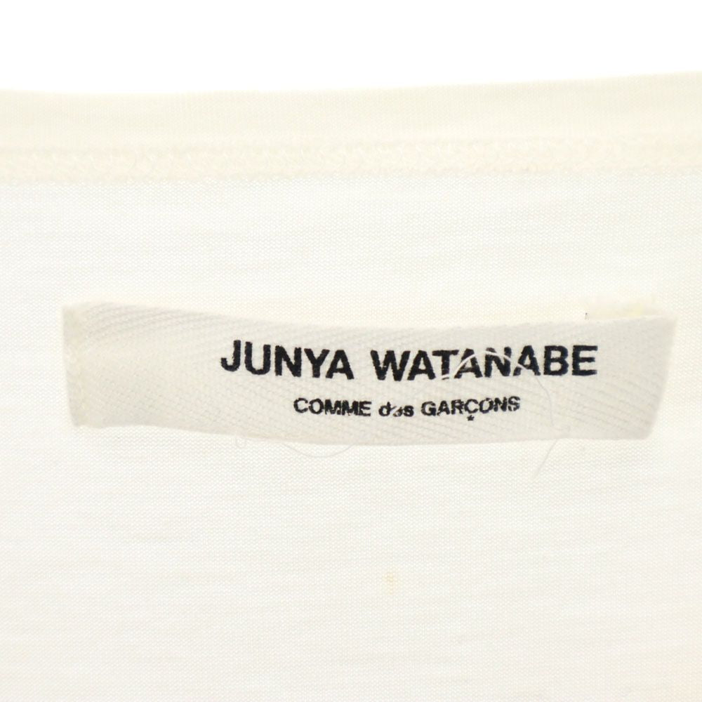 ジュンヤワタナベコムデギャルソン 00s 2009年 日本製 半袖 シルク カットソー S ホワイト 他 JUNYA WATANABE COMME des GARCONS レディース