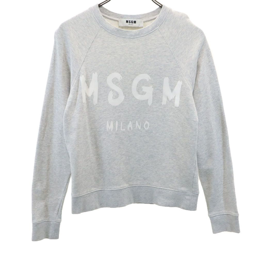 エムエスジイエム 長袖 スウェット トレーナー XS グレー レディース