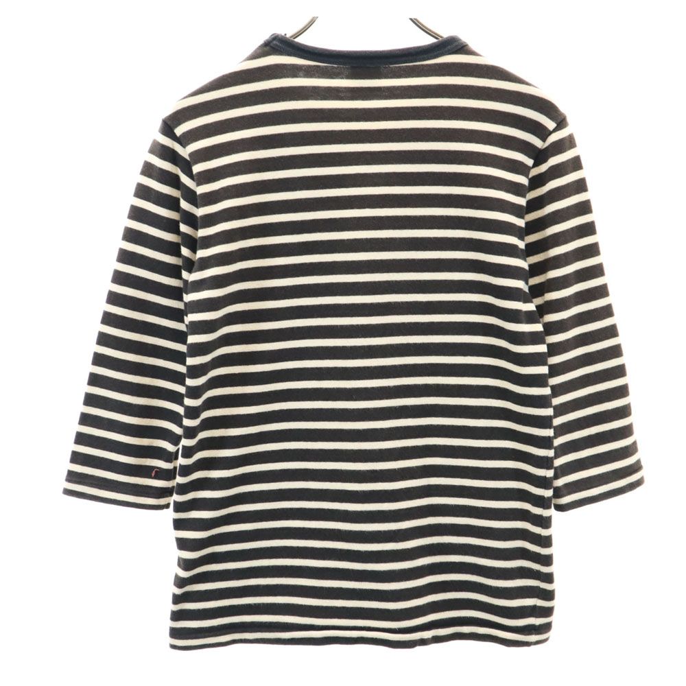 COOTIE クーティー ボーダー柄 7分袖 Tシャツ S ブラック 他 メンズ