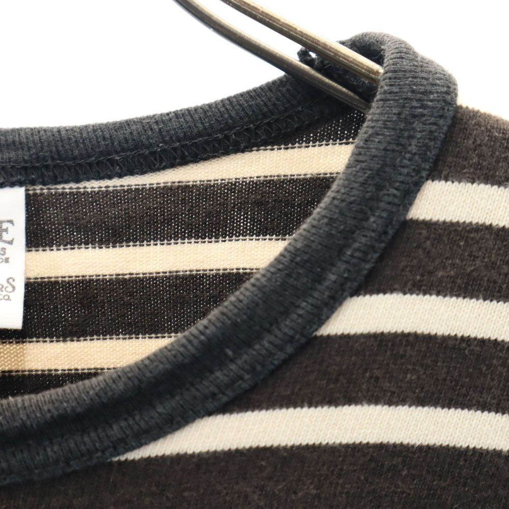 COOTIE クーティー ボーダー柄 7分袖 Tシャツ S ブラック 他 メンズ