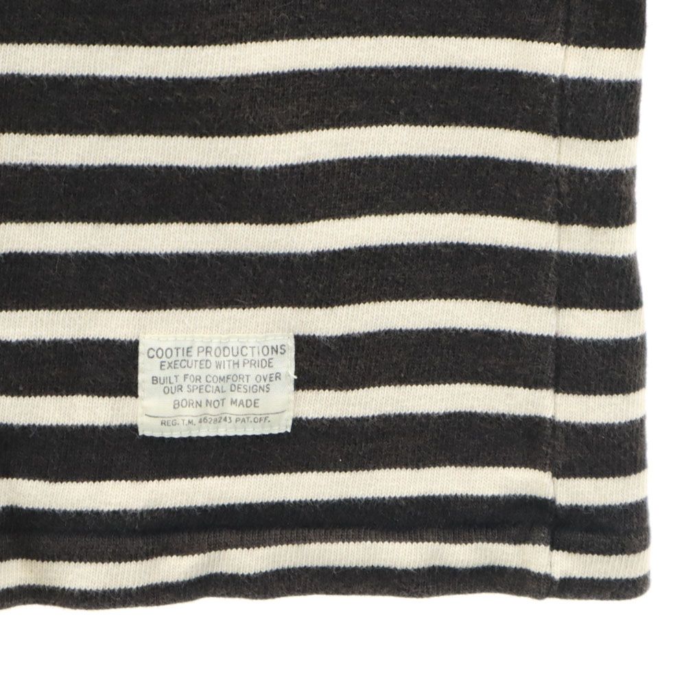 COOTIE クーティー ボーダー柄 7分袖 Tシャツ S ブラック 他 メンズ