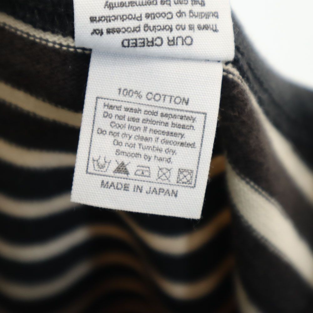 COOTIE クーティー ボーダー柄 7分袖 Tシャツ S ブラック 他 メンズ