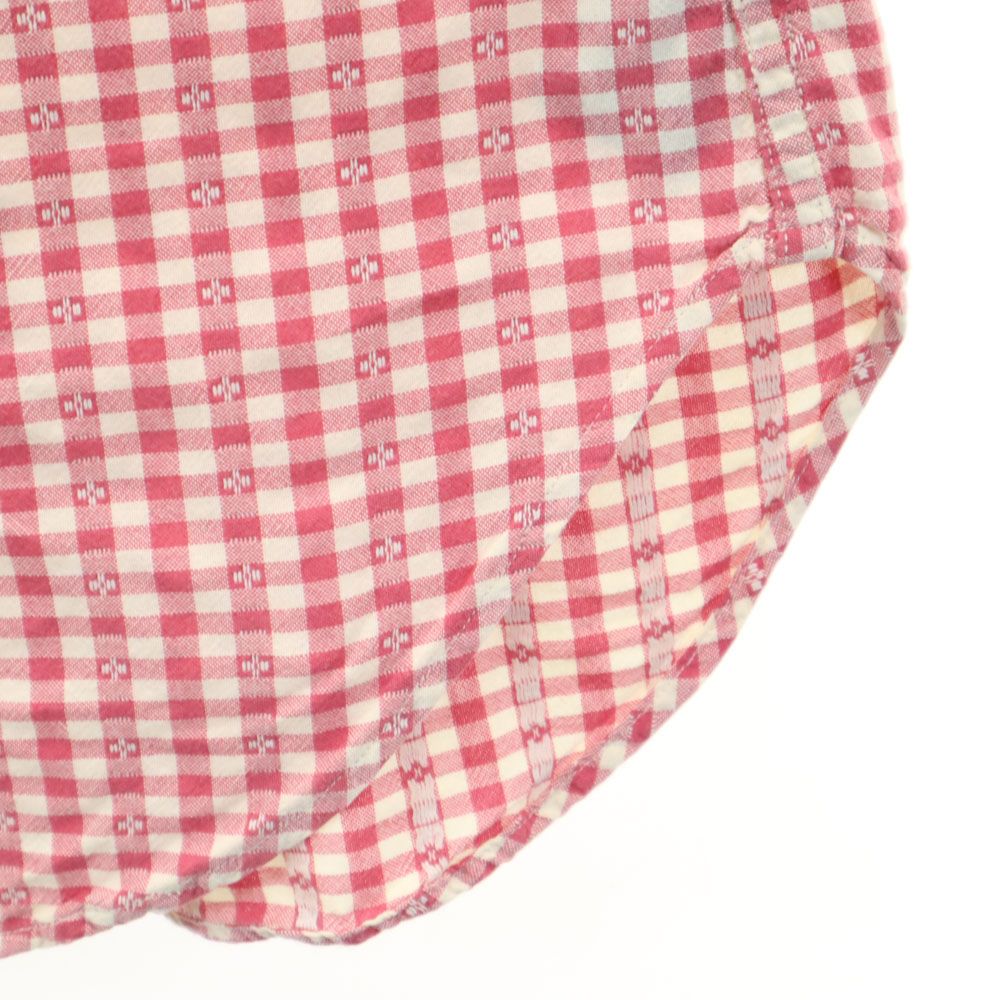 RRL ダブルアールエル チェック柄 長袖 ウエスタンシャツ XS レッド系 メンズ