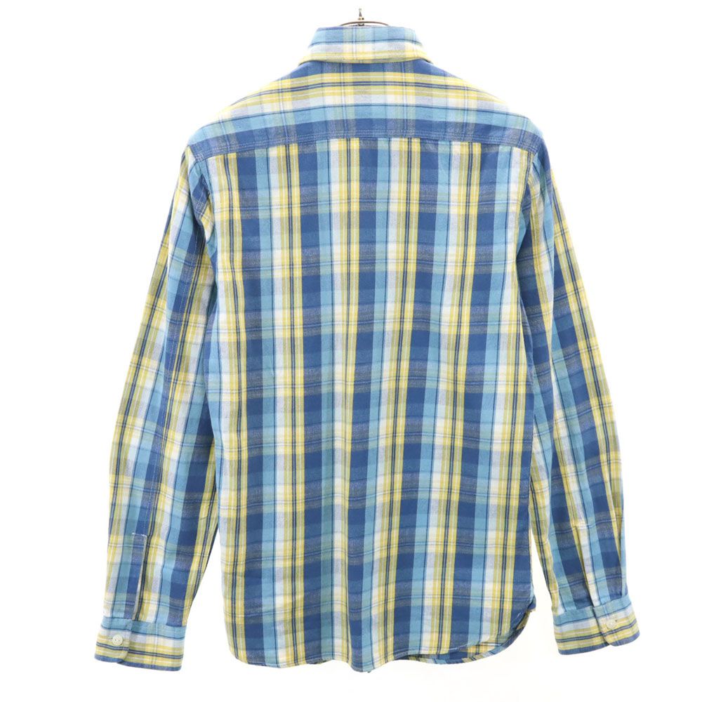 RRL ダブルアールエル 長袖 チェックシャツ XS ブルー系 メンズ