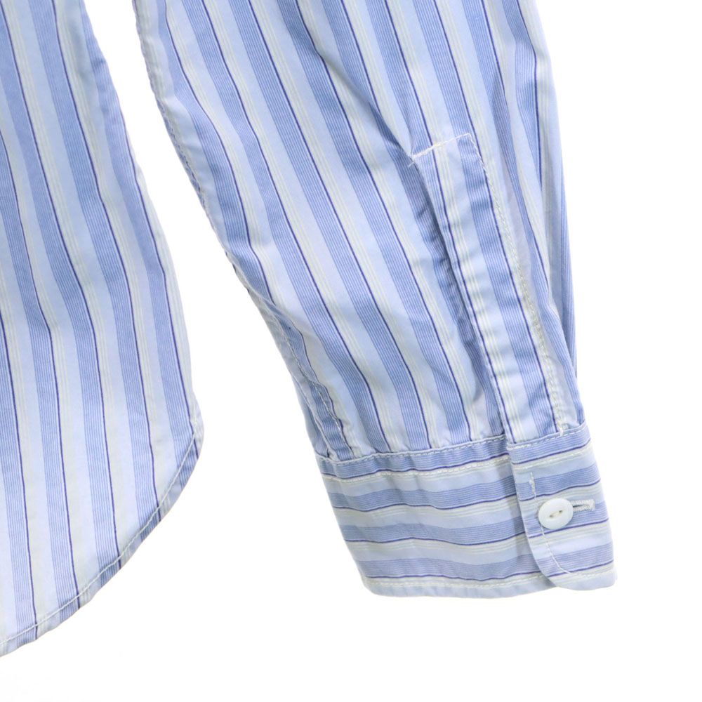 RRL ダブルアールエル ストライプ 長袖 シャツ 2 ブルー系 RALPH LAUREN レディース