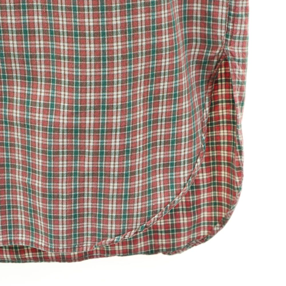 RRL ダブルアールエル 90s オールド 初期タグ 赤3星 長袖 チェックシャツ レッド系 RALPH LAUREN メンズ