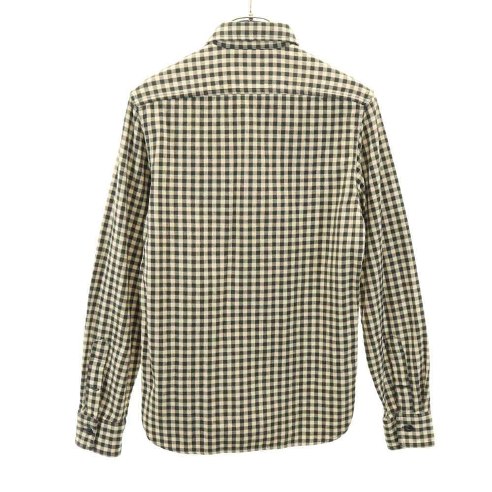 ダブルアールエル 長袖 ハーフボタン チェックシャツ XS ベージュ系 RRL RALPH LAUREN メンズ