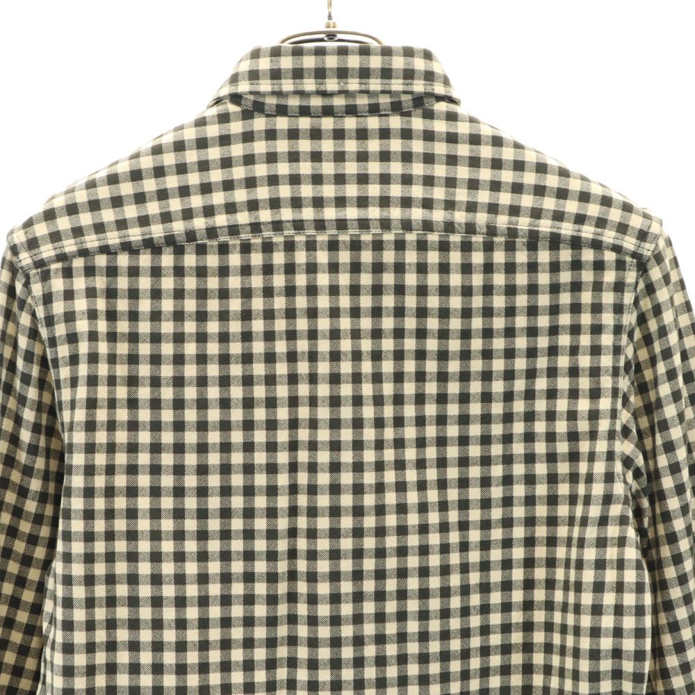 ダブルアールエル 長袖 ハーフボタン チェックシャツ XS ベージュ系 RRL RALPH LAUREN メンズ