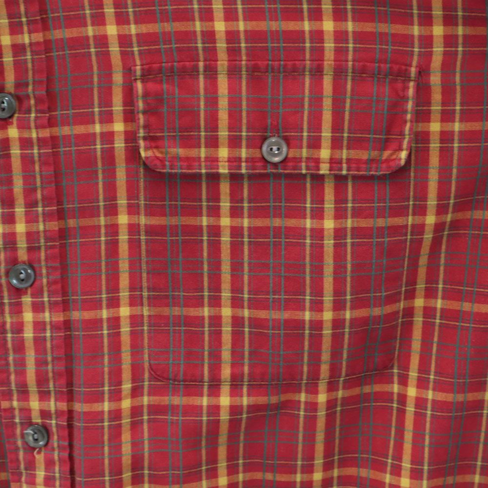 ダブルアールエル 90s オールド 初期タグ 赤3星 長袖 チェックシャツ L レッド系 RRL メンズ