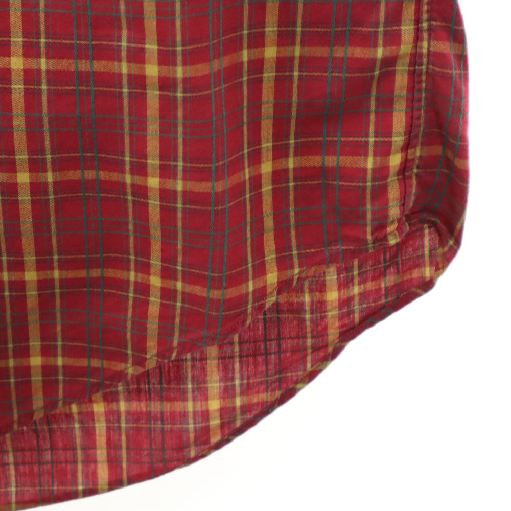 ダブルアールエル 90s オールド 初期タグ 赤3星 長袖 チェックシャツ L レッド系 RRL メンズ