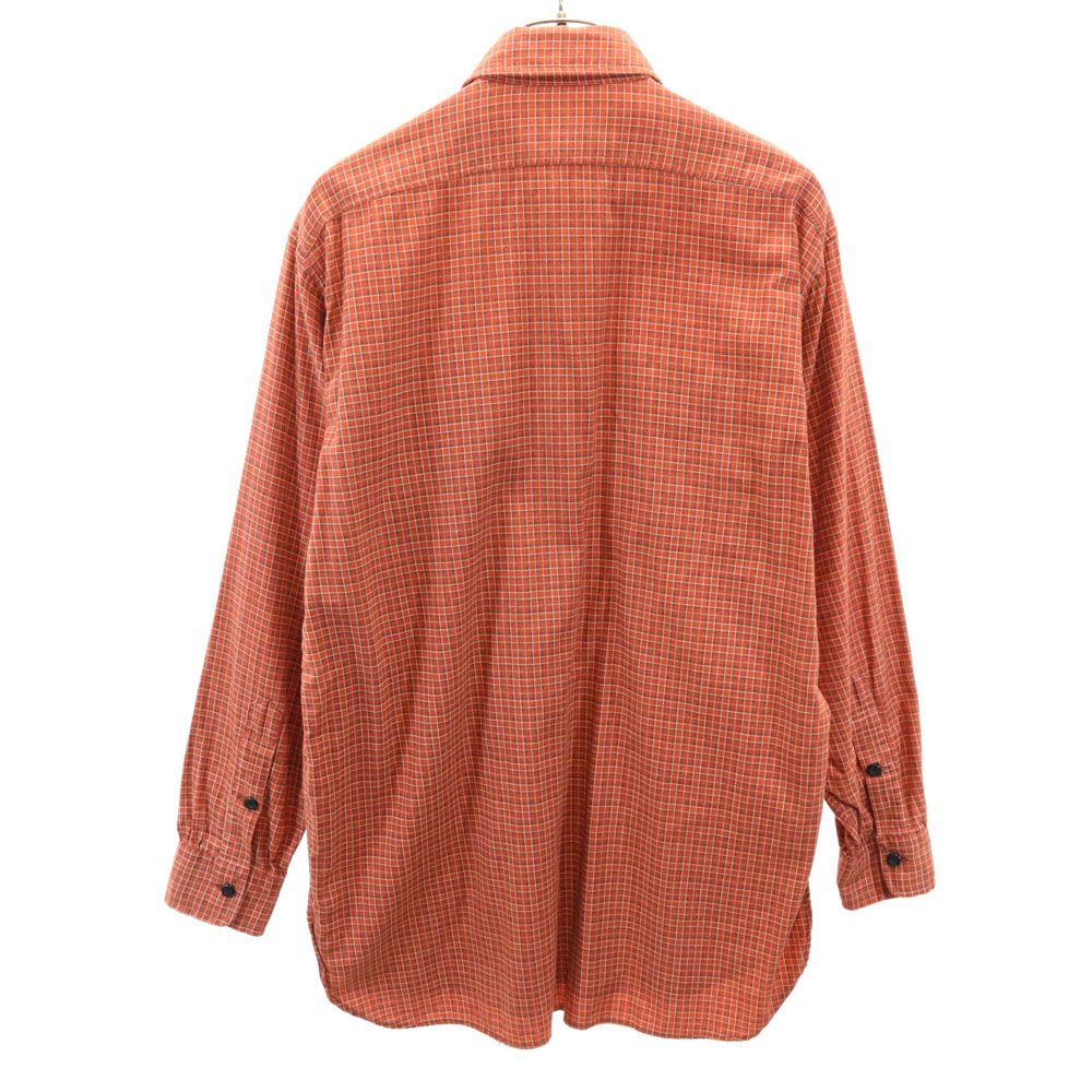 RRL ダブルアールエル 90s オールド 初期タグ 赤3星 長袖 チェックシャツ S レンガ系 メンズ
