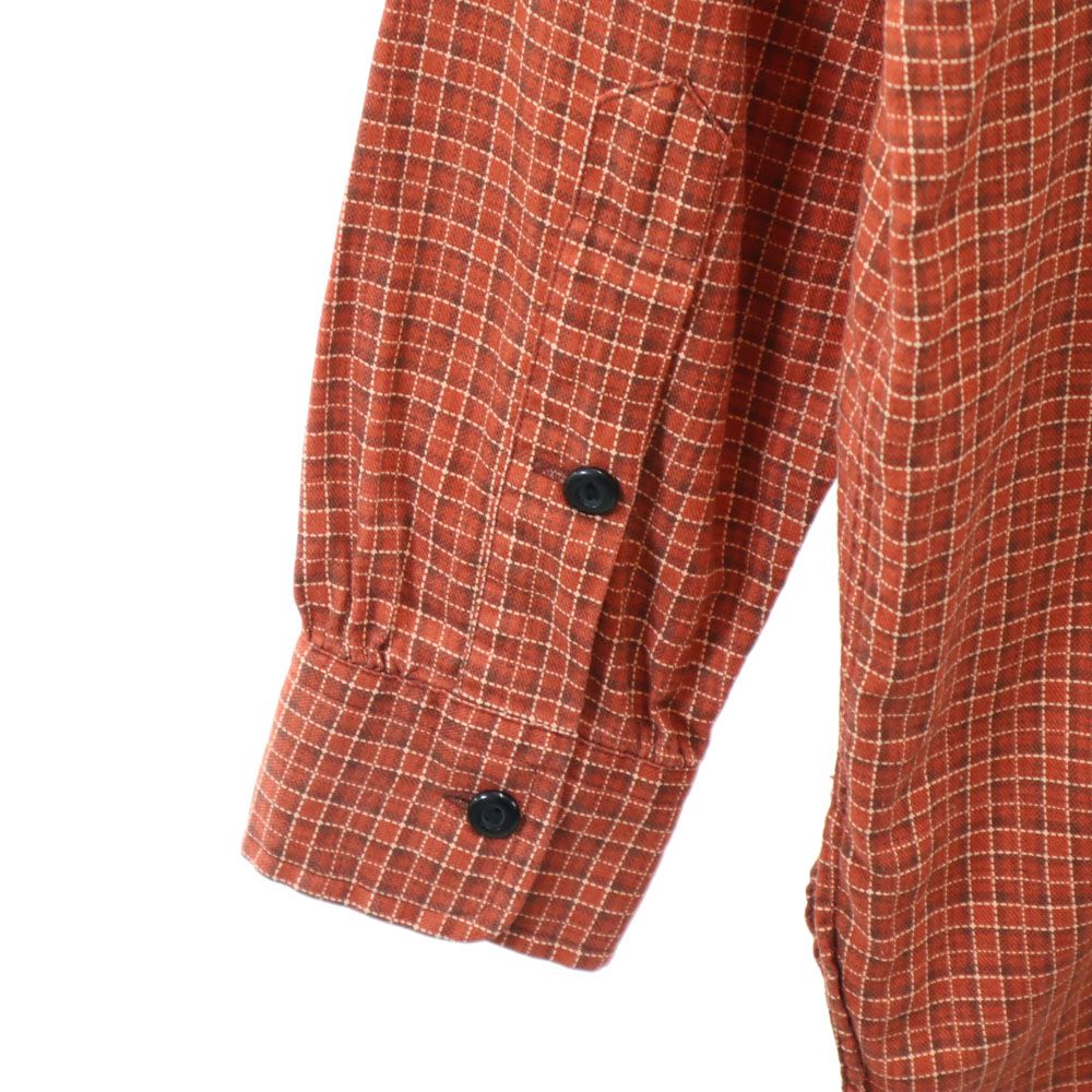 RRL ダブルアールエル 90s オールド 初期タグ 赤3星 長袖 チェックシャツ S レンガ系 メンズ