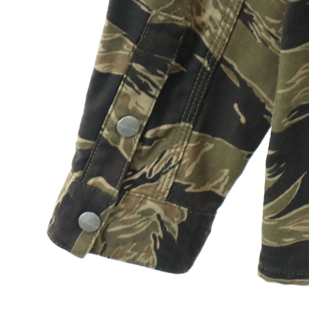 SASAFRAS ササフラス 日本製 カモフラ柄 カバーオール S カーキ系 ミリタリー メンズ