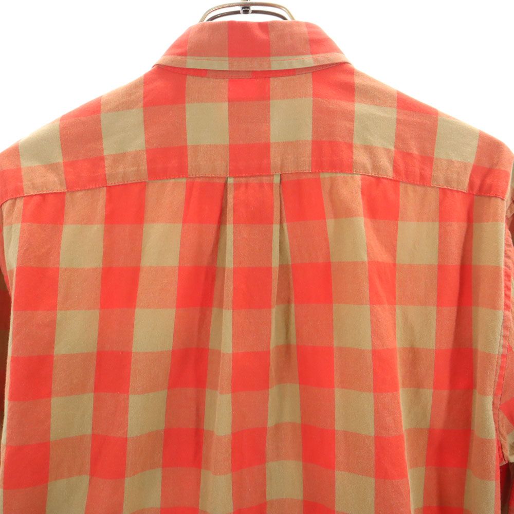 エルエルビーン アウトドア チェック 長袖 ボタンダウンシャツ S レッド系 L.L.Bean メンズ