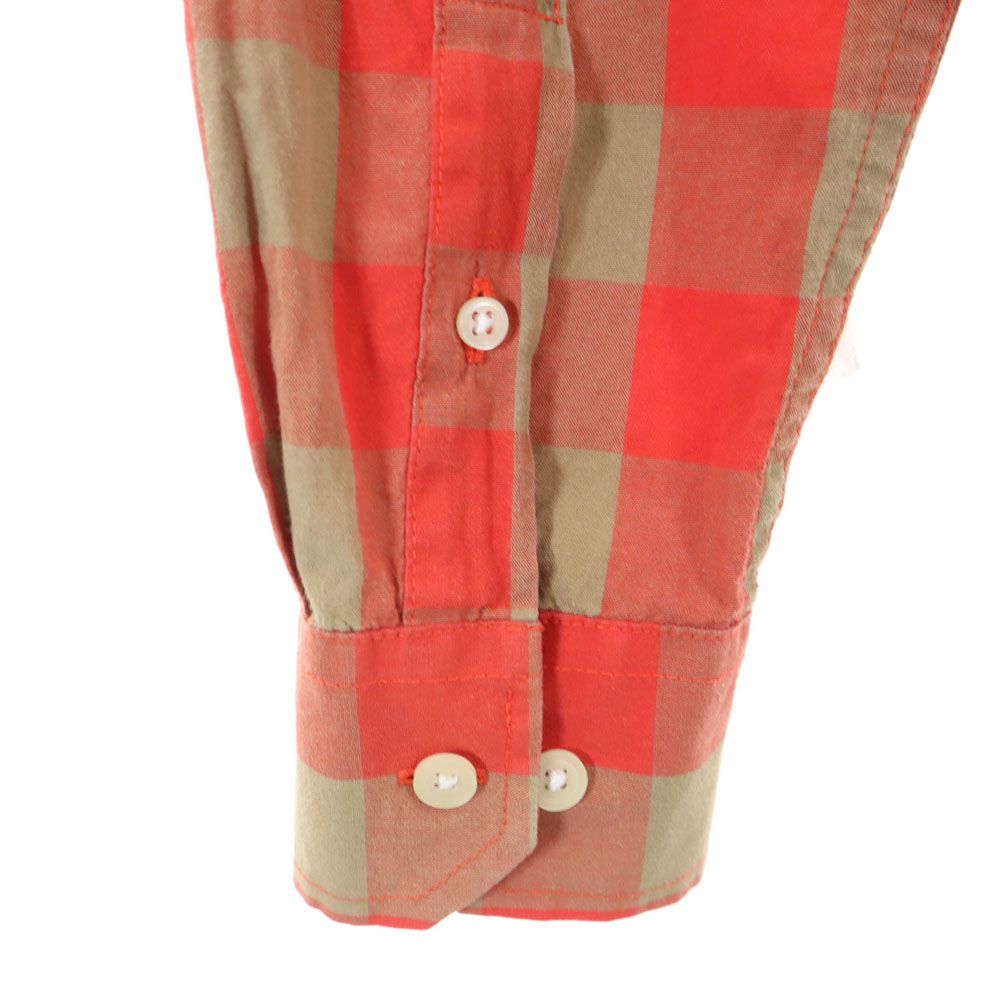 エルエルビーン アウトドア チェック 長袖 ボタンダウンシャツ S レッド系 L.L.Bean メンズ