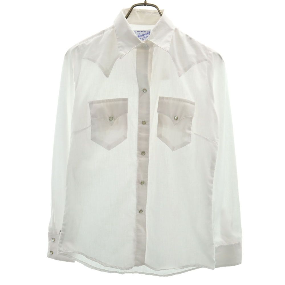 ロックマウント USA製 長袖 ウエスタンシャツ ホワイト RockMount レディース