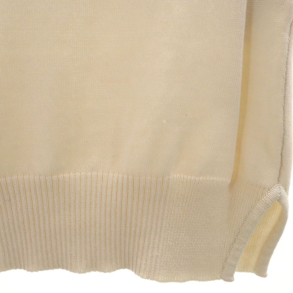 ETRO エトロ シルクブレンド 半袖 セーター 42 アイボリー×ピンク Milano ニット レディース