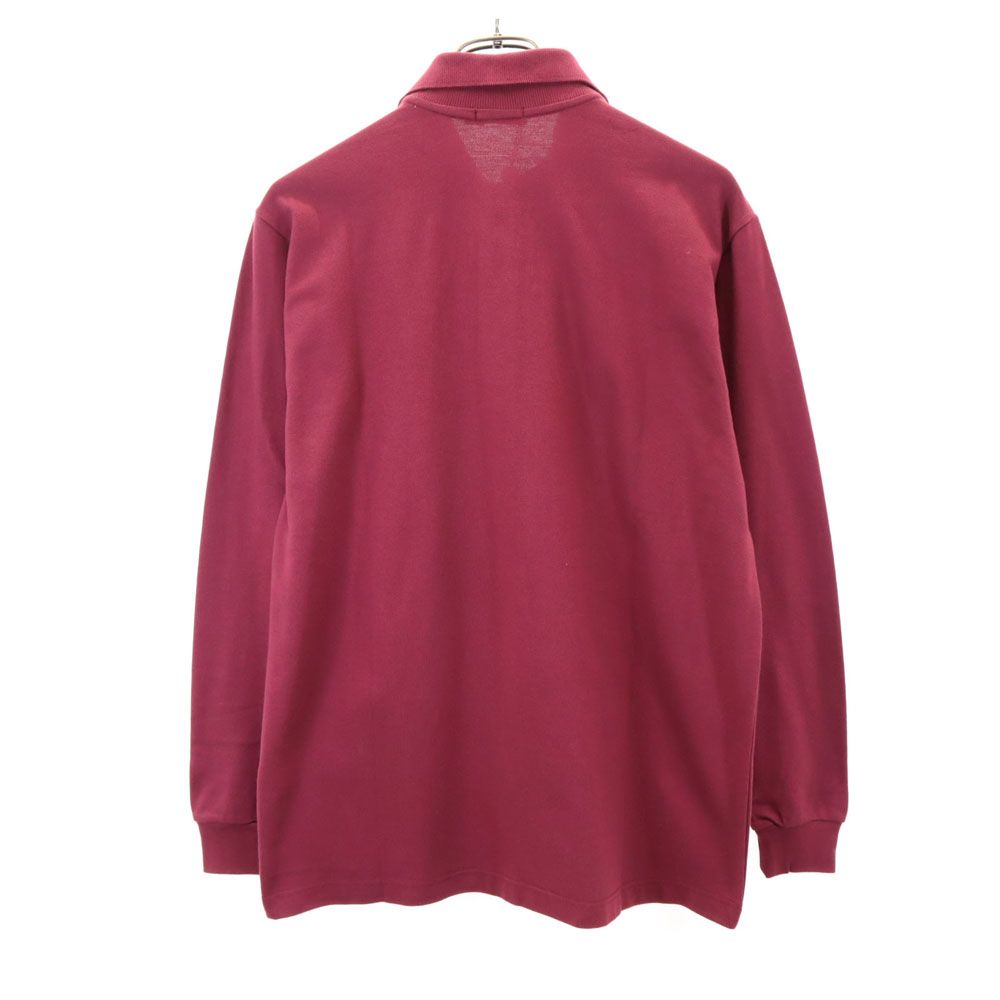 Missoni ミッソーニ 未使用 イタリア製 長袖 ポロシャツ S エンジ MARE 鹿の子地 タグ付き メンズ