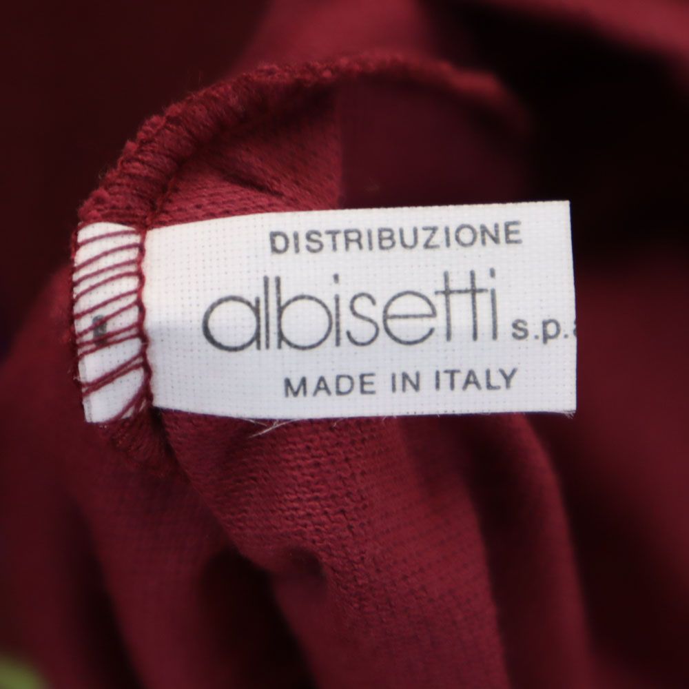 Missoni ミッソーニ 未使用 イタリア製 長袖 ポロシャツ S エンジ MARE 鹿の子地 タグ付き メンズ