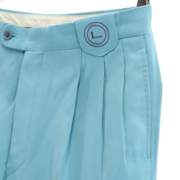 LANCEL ランセル 日本製 スラックスパンツ 79 ブルー系 メンズ