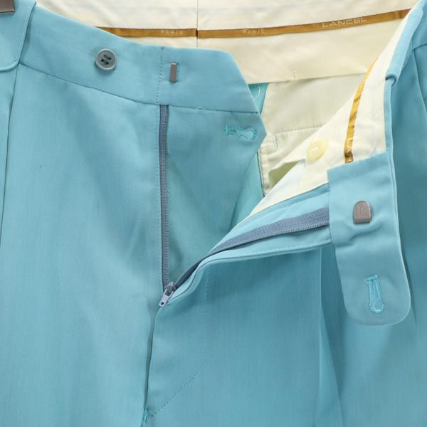LANCEL ランセル 日本製 スラックスパンツ 79 ブルー系 メンズ