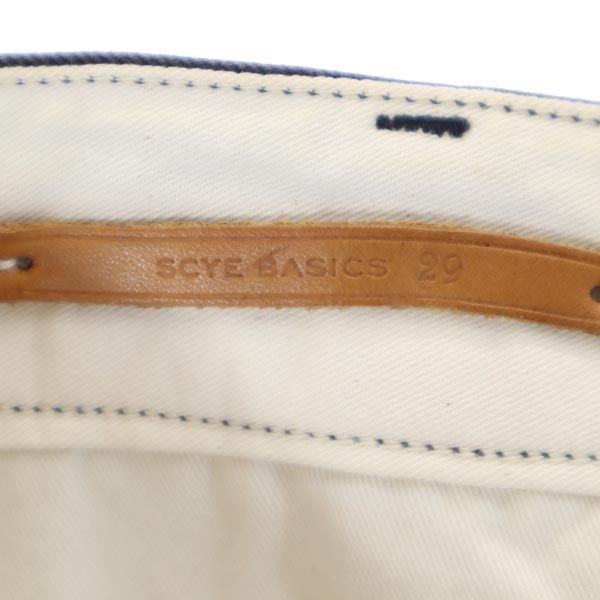 SCYE BASICS サイベーシックス パンツ w29 グレー系 ボタンフライ メンズ