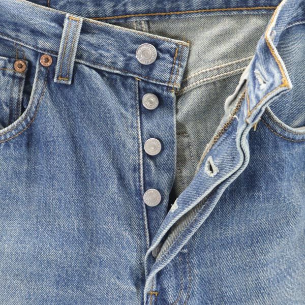 リーバイス 90s USA製 ストレートデニムパンツ w32 Levi's ボタンフライ ジーパン メンズ