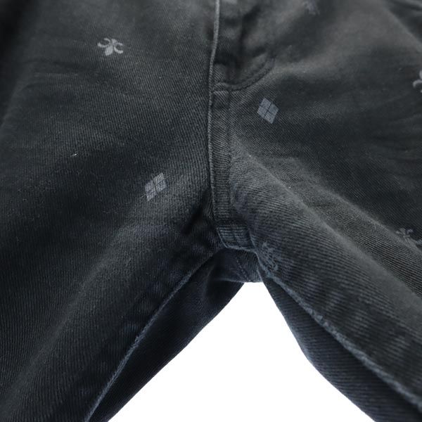 Karl Kani カールカナイ 総柄 コットンパンツ w32 黒 メンズ