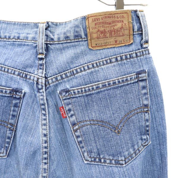 Levi's リーバイス 90s 日本製 W511-0217 ストレートデニムパンツ W28 ジーパン レディース