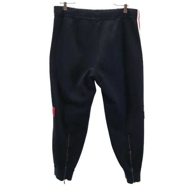 adidas アディダス デサント製 ヴィンテージ 3ライン 3ライン ロングジャージパンツ L ブラック メンズ