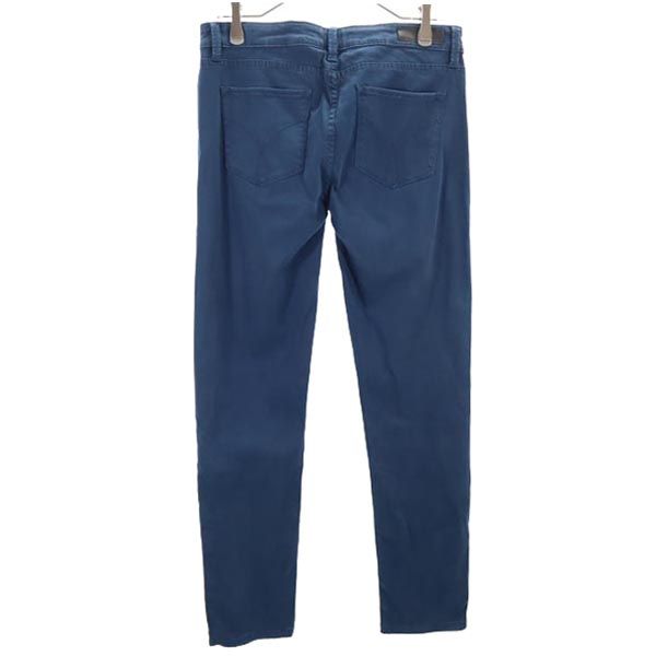 Calvin klein カルバンクライン ロング ストレートパンツ w28 ネイビー メンズ