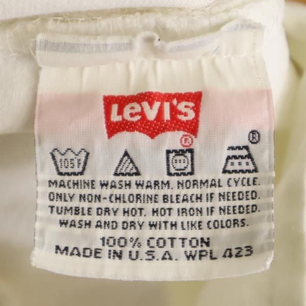 Levi's リーバイス 90s 501 USA製 ストレートデニムパンツ w27 ホワイト ボタンフライ カラーデニム ホワイトデニム ジーパン レディース