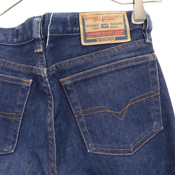 ディーゼル イタリア製 ストレートデニムパンツ w25 インディゴ DIESEL ボタンフライ ジーパン レディース